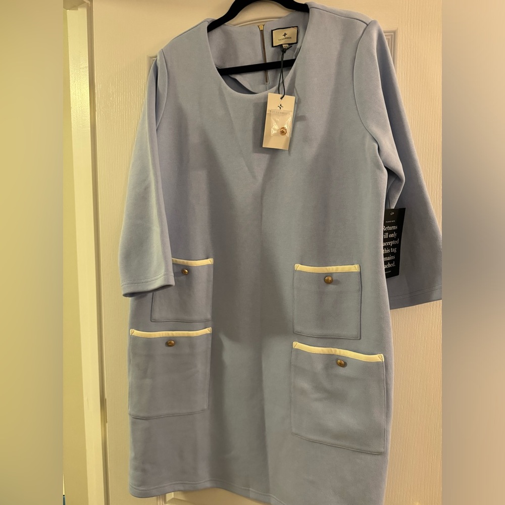 NWT Tuckernuck Mod Francoise dress light blue size XXL